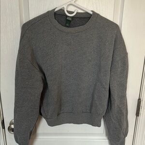 Gray Women's Cropped Sweater